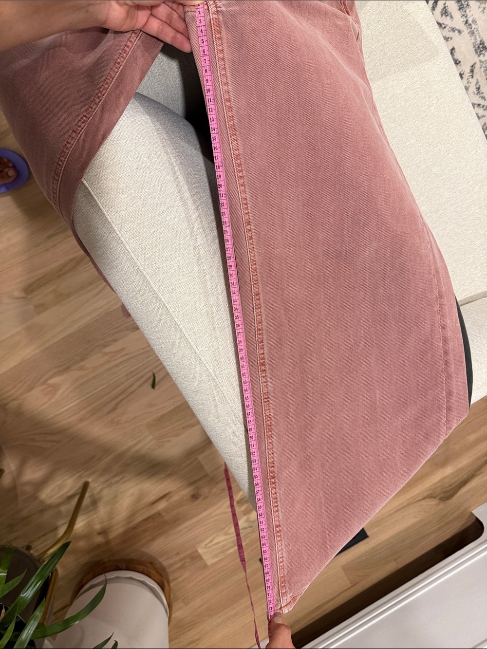 GAP Dusty Rose Wide-Leg High-Rise Jeans - Picture 6 of 7